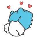 ❤️ emoji Capoo #2 @IMG2D Telegram sticker 15 of 30