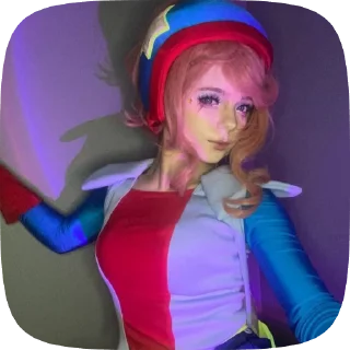 🤸 emoji janet cosplays by xugskha Telegram sticker 23 of 54