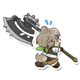 😓 emoji Lord of Heroes – @himawarisunflower Telegram sticker 22 of 28
