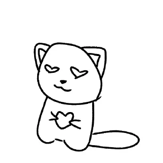 ❤ emoji Каракули Telegram sticker 5 of 10