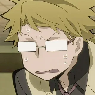 😰 emoji Бродячие псы @anime_stickerr Telegram sticker 13 of 25