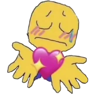 😔 emoji cute cursed emoji? Telegram sticker 7 of 69