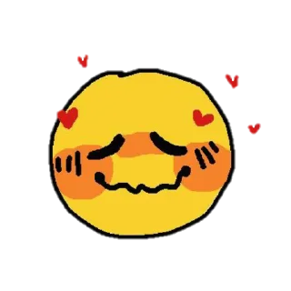 🥴 emoji cute cursed emoji. Telegram sticker 6 of 91
