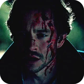 🩸 emoji Will Graham. Telegram sticker 13 of 120
