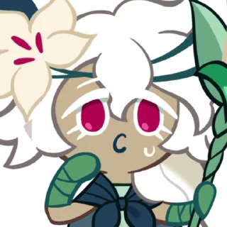 🌱 emoji 𓍼 | White Lily Cookie [ @crkstick ] Telegram sticker 11 of 100
