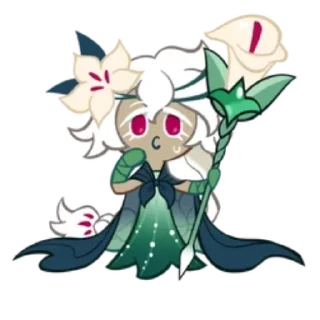 🌫️ emoji ’  white lily . ` “ Telegram sticker 7 of 7