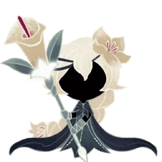 🌫 emoji White Lily! Telegram sticker 9 of 9