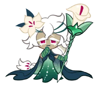 🍕 emoji White Lily cookie Telegram sticker 3 of 31