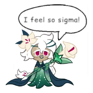 🌱 emoji 𓍼 | White Lily Cookie [ @crkstick ] Telegram sticker 15 of 100