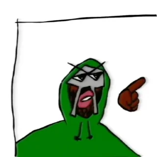 🐞 emoji MF DOOM THE BEST [ALL CAPS] Telegram sticker 20 of 30