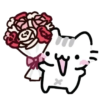 ❤ emoji bouquet of flowers ( @stickers_by_k ) Telegram sticker 17 of 25