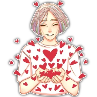 ❤️ emoji Лисы Telegram sticker 24 of 38
