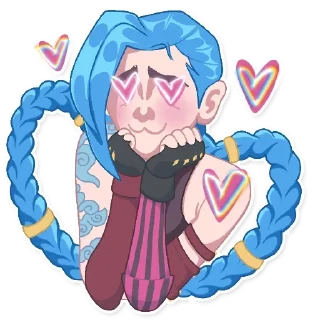 😍 emoji джинкс @sshhearss Telegram sticker 10 of 11
