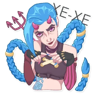 😏 emoji джинкс @sshhearss Telegram sticker 11 of 11
