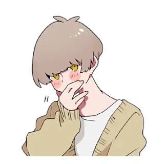 😐 emoji Тёмный и Светлый Кун @nyasticks Telegram sticker 24 of 41