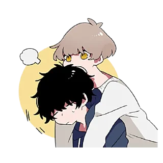 Sticker from Тёмный и Светлый Кун @nyasticks