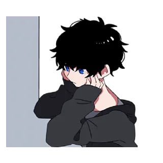 😒 emoji Тёмный и Светлый Кун @nyasticks Telegram sticker 6 of 41