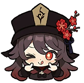 👍 emoji Hu Tao Telegram sticker 8 of 21