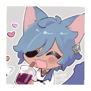 💙 emoji пусси кэйи😼 Telegram sticker 9 of 59