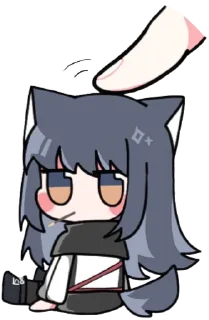 👇 emoji Lappland & Texas • @tsuuii • @kamisamanojinja Telegram sticker 9 of 88
