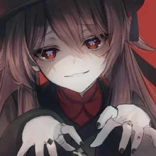 👻 emoji Ху Тао. Telegram sticker 19 of 41