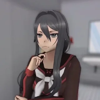 🤔 emoji Yan-chan⁉️ Ryoba ❗️ Telegram sticker 15 of 45