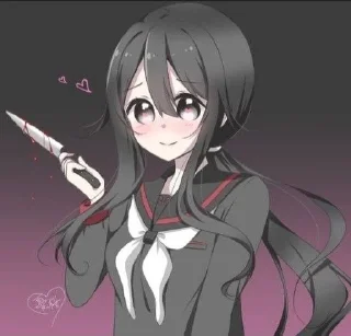 😍 emoji Yan-chan⁉️ Ryoba ❗️ Telegram sticker 11 of 45