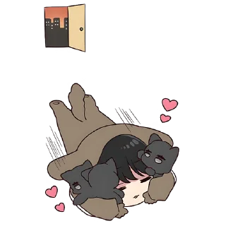 🤗 emoji Юрудура-кун (BIG) @nyasticks Telegram sticker 8 of 41