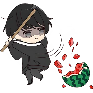 😡 emoji Юрудура-кун 4 @Nyasticks Telegram sticker 11 of 41