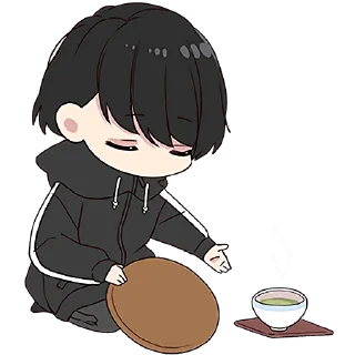 ☕ emoji Юрудура-кун 6 @Nyasticks Telegram sticker 7 of 41