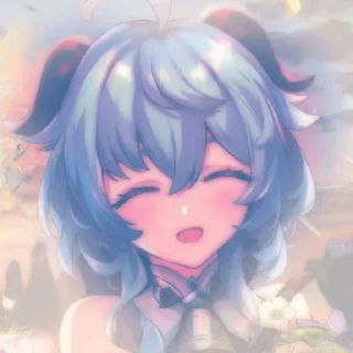 🦋 emoji 𝕲𝖆𝖓𝖞𝖚 𝖇𝖞 @nekonekogenshin Telegram sticker 21 of 50