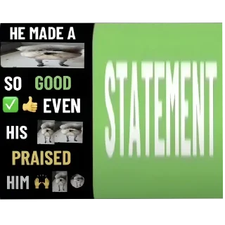 👍 emoji he made a statement so Telegram sticker 8 of 31