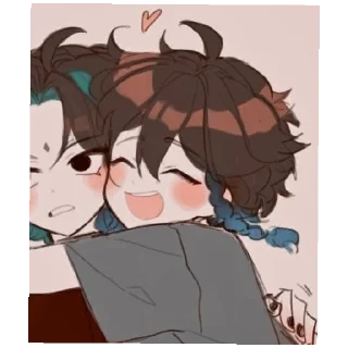 💚 emoji Венти Telegram sticker 20 of 33