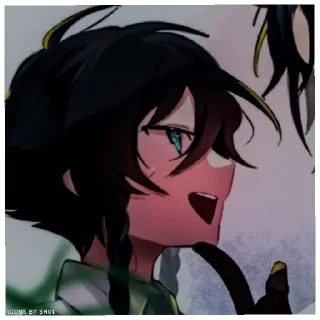 💚 emoji Венти Telegram sticker 21 of 33