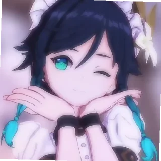 💚 emoji Венти Telegram sticker 6 of 33