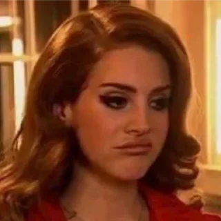 😒 emoji Lana Del Rey 🤍 Telegram sticker 23 of 54
