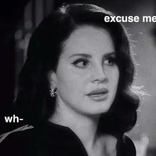 🤨 emoji Lana Del Rey 🤍 Telegram sticker 7 of 54
