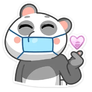 ❤️ emoji Панда Мия (@TgSticker) Telegram sticker 23 of 24
