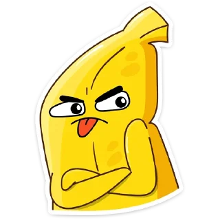 😛 emoji Бананос :: @stickroom Telegram sticker 19 of 49