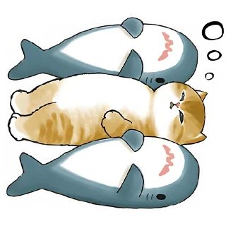 🥱 emoji Акулы и котята 4 @Nyasticks Telegram sticker 13 of 42