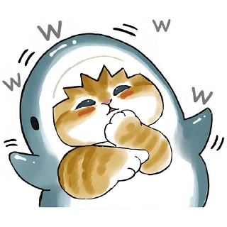 😂 emoji Акулы и котята 4 @Nyasticks Telegram sticker 14 of 41