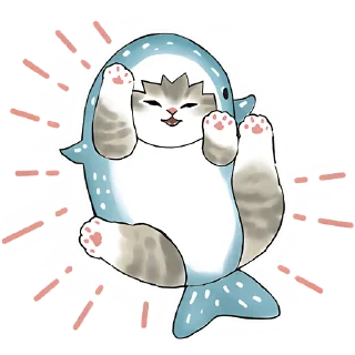 🤩 emoji Акулы и котята 4 @Nyasticks Telegram sticker 11 of 42