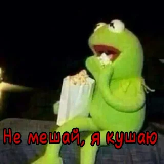 🙂 emoji Лягуш Кермит by @stikeru7777 Telegram sticker 19 of 20