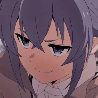 😏 emoji Roxy Migurdia @anime_sticks Telegram sticker 17 of 20