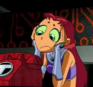 😞 emoji БОЛЬШЕ ⇨ @CLOOBHUB ЮНЫЕ ТИТАНЫ TEEN TITANS TG ТГ Telegram sticker 11 of 28