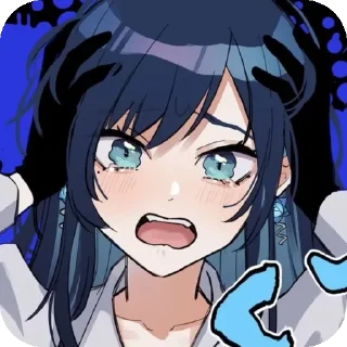 😨 emoji ado Telegram sticker 17 of 65