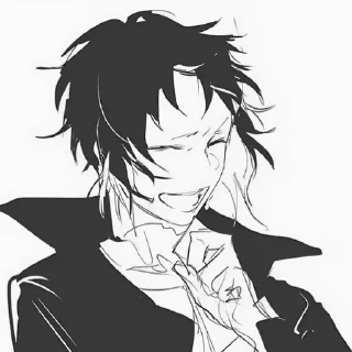 🖤 emoji Akutagawa Ryūnosuke Telegram sticker 13 of 15