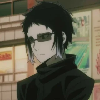 🖤 emoji Akutagawa Ryūnosuke Telegram sticker 7 of 15