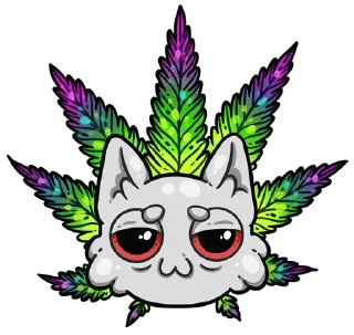🌿 emoji CAT TRIP (@kotypic) Telegram sticker 1 of 25