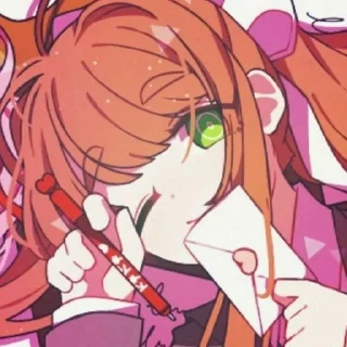 🎀 emoji MONIKA🎀@stikeriotgogolya Telegram sticker 16 of 75